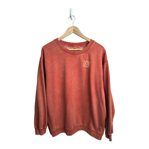 ROXY True Story Women's XXL Crewneck Sweatshirt | Orange | Outdoor Surf Beach - Picture 2 of 7